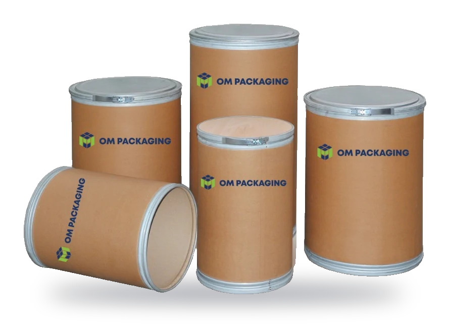 Fibre drums branded – OM Packaging